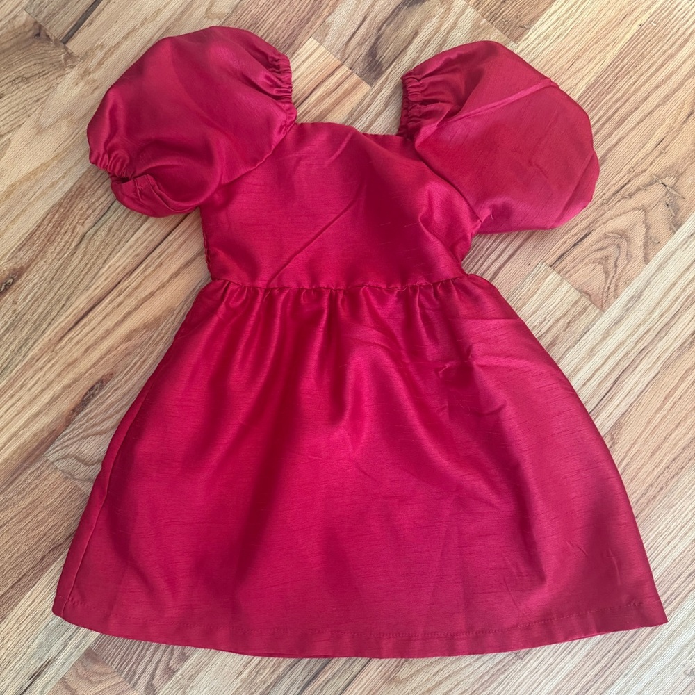 Elegant Red Kids Dress